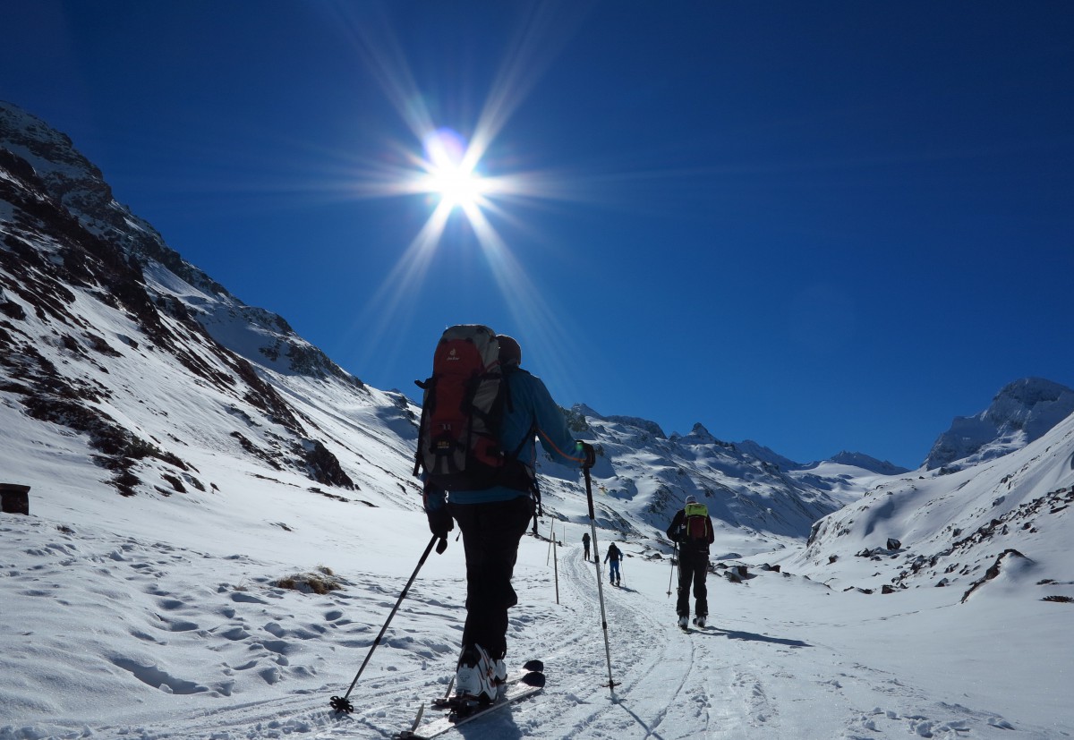 SkiTransalp van de Allgäu naar de Reschensee in Zuid-Tirol