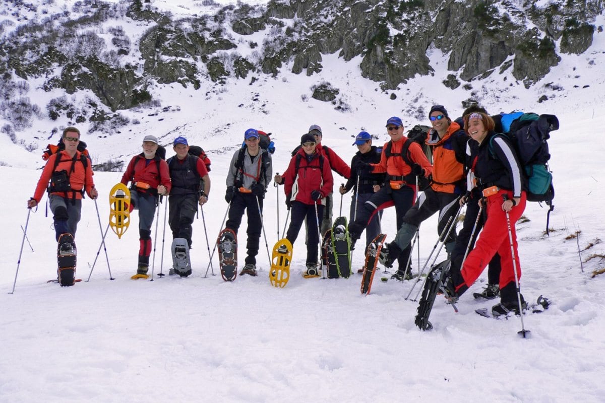 Transalp op sneeuwschoenen