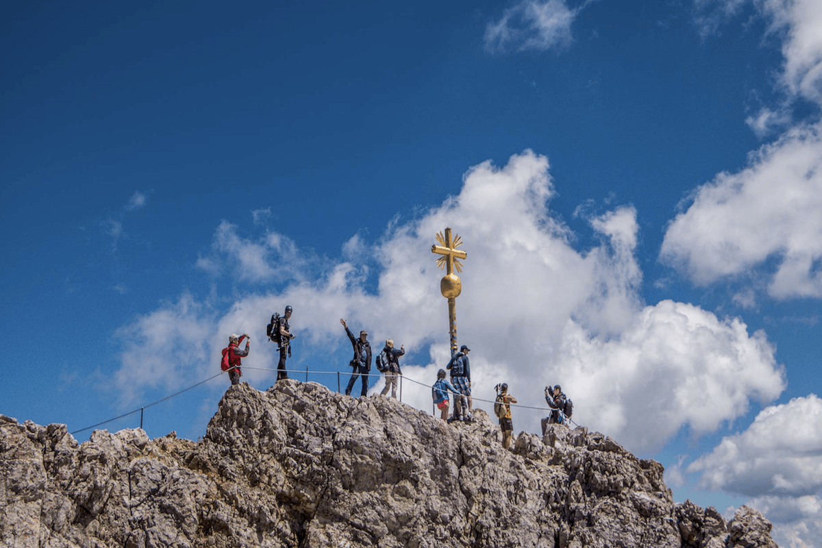 van de Zugspitze naar Merano
